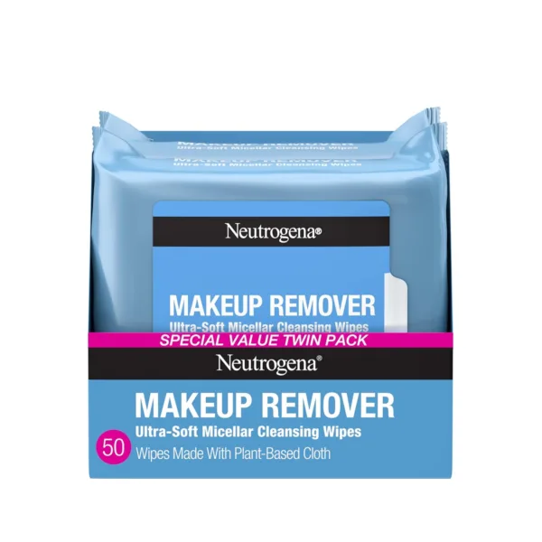 Neutrogena Makeup Remover Micellar Wipes for Face Daily Gently Removes Oil Dirt and Waterproof Makeup in a Simple Fully Plant