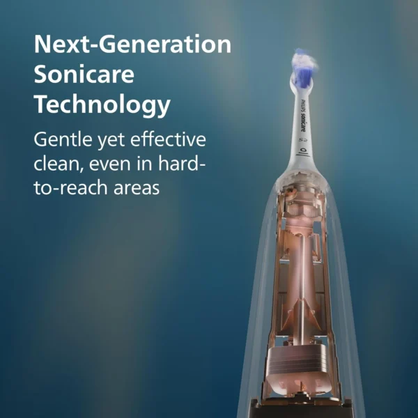 Philips Sonicare 5950 Series Electric Toothbrush, with Pressure Sensor, for Sensitive Gums, 6 Brushing Settings, SmarTimer, BrushPacer, 21-Day Runtime, Travel Case, Black, HX7131/03