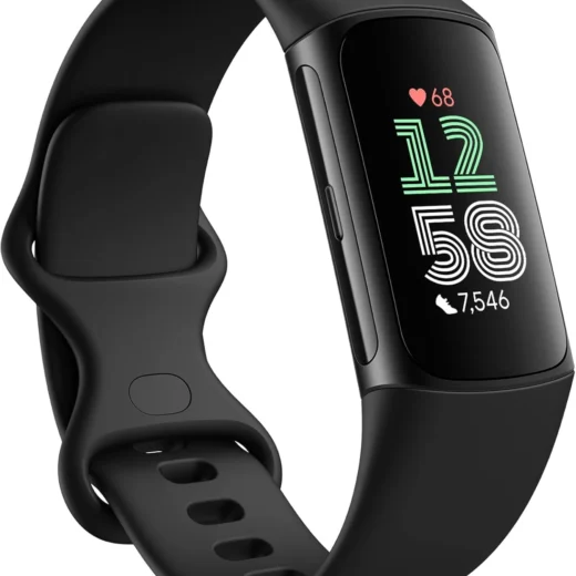 Fitbit Charge 6 Fitness Tracker with Google Apps - Heart Rate on Exercise Equipment - 3-Month Google Health Premium Membership Included - Health Tools - Obsidian/Black - Small&Large Bands Inc