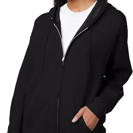 Hanes Men's Zip-up Hoodie, Ecosmart Fleece Full-zip Hoodie for Men, Hooded Sweatshirt