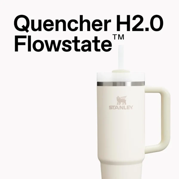 STANLEY Quencher H2.0 Tumbler with Handle and Straw 30 oz | Flowstate 3-Position Lid | Cup Holder Compatible for Travel | Insulated Stainless Steel Cup | BPA-Free | Lilac