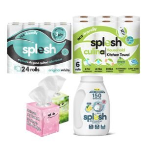 Splesh Home Essentials Bundle | Toilet Roll & Tablets
