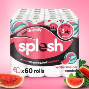 Splesh Quilted Toilet Roll Luxury Watermelon 3-Ply Soft Toilet Paper,