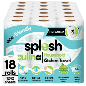 18 Rolls Splesh Culina Kitchen Towel 3 Ply Ultra Absorbent