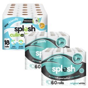 120 Rolls Splesh Quilted + 18 Culina Kitchen Towels