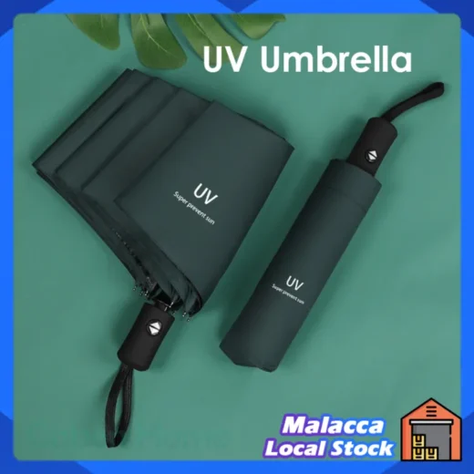 [MY Stock] Umbrella Sunscreen Anti UV Auto/Manual Open Close Payung 8 Ribs Large Umbrella Travel Windproof Umbrella