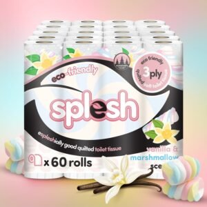 60 Vanilla & Marshmallow Toilet Rolls | 3-Ply
