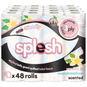 48 Vanilla & Marshmallow Toilet Rolls | 3-Ply Luxury