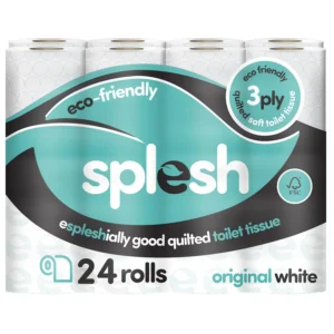 24 Rolls Splesh Soft & Quilted White, Lavender Aloe Vera