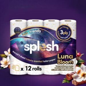 12 Luna Bloom Scented Toilet Rolls | 3-Ply Luxury