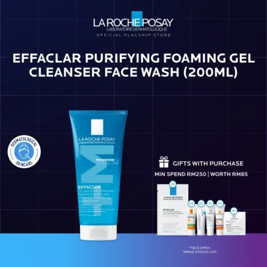 La Roche-Posay Effaclar Purifying Foaming Gel - Cleanser for Oily Acne-prone Skin (200ml / 400ml/ 400ml refill)​