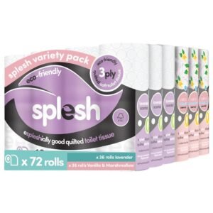 Super Saver 72 Toilet Rolls Pack (36 Vanilla+36 Lavender)