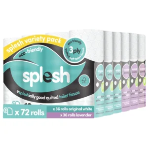 72 Toilet Rolls Pick & Mix Splesh Super Saver Variety Pack