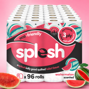 96 Watermelon Scented Toilet Rolls | 3-Ply Luxury