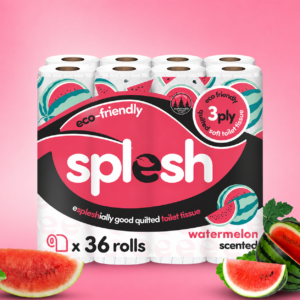 36 Watermelon Scented Toilet Rolls | 3-Ply Luxury